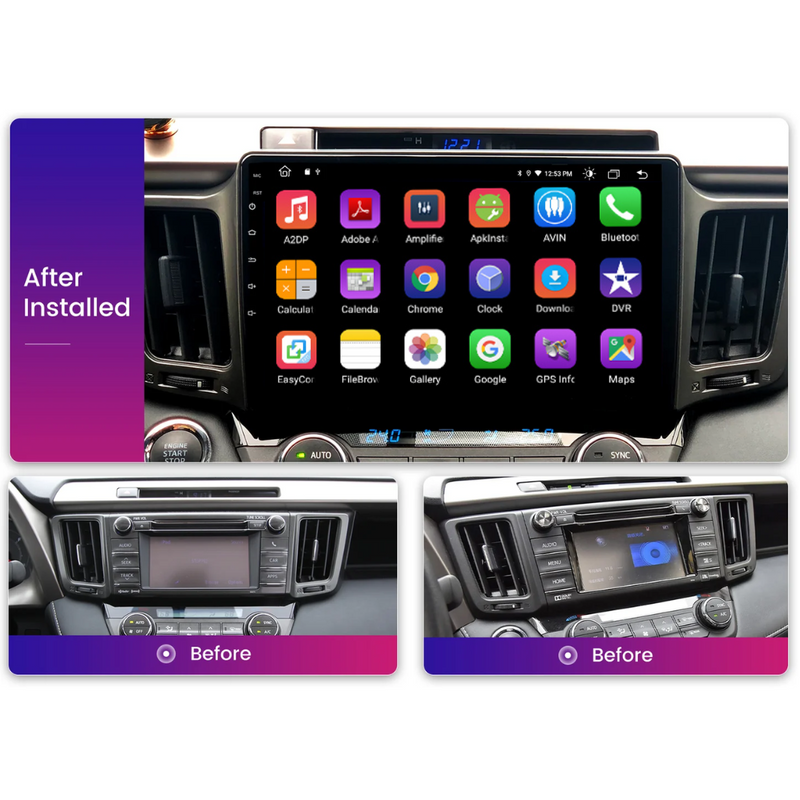 Toyota Rav4 2013-2017 Apple Carplay Car Stereo Android Radio GPS NZ Maps