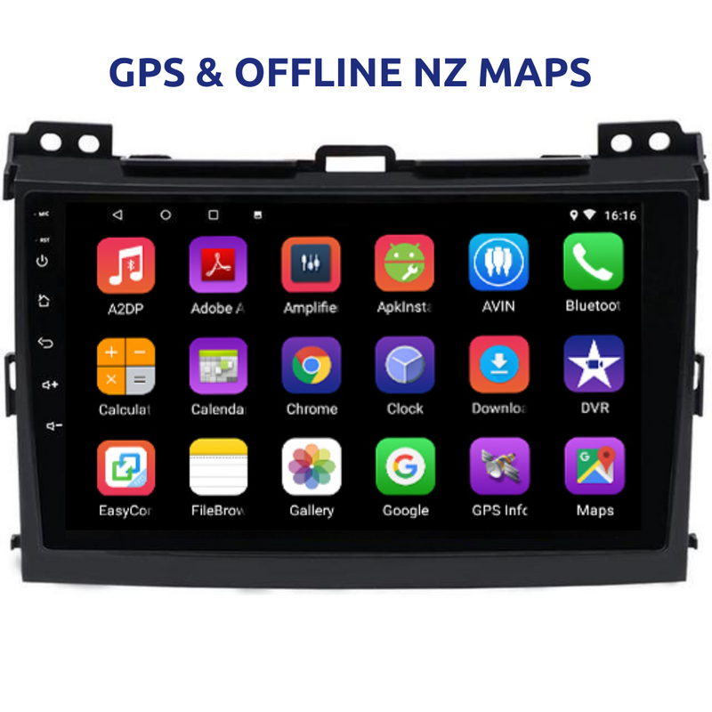 Toyota Prado 2004-2008 Apple Carplay Car Stereo Android Radio GPS NZ Maps