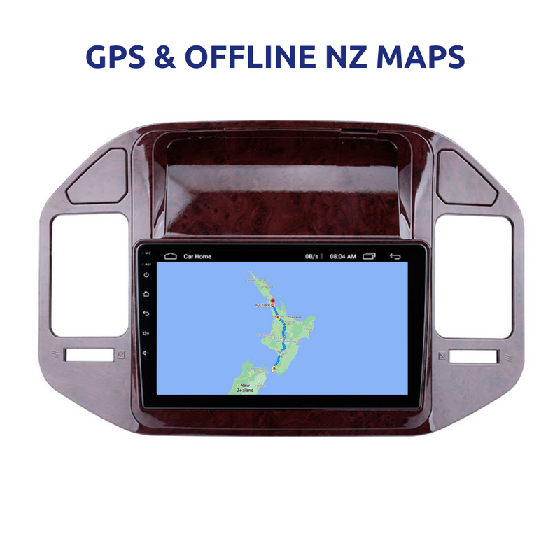 Mitsubishi V73 Pajero 2004-2011 Apple Carplay Car Stereo Android GPS NZ Maps