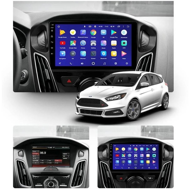 Ford Focus 2011-2018 Apple Carplay Car Stereo Android GPS NZ Maps 9 Inch