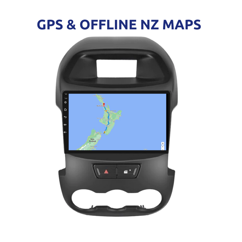 Ford Ranger 2012-2015 Car Stereo Apple Carplay GPS NZ Radio Maps