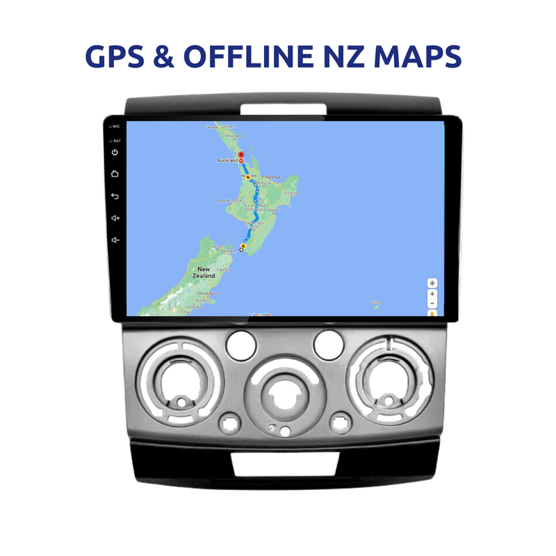 Ford Ranger Mazda BT-50 2006-2010 Car Stereo GPS NZ Radio Maps Apple Carplay
