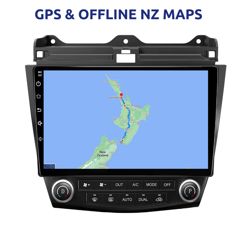 Honda Accord 2002-2007 Apple Carplay Car Stereo Android 11 GPS NZ Maps 10"