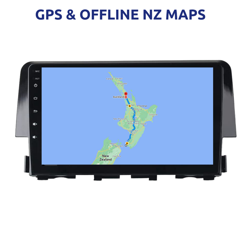 Honda Civic 2016-2021 Apple Carplay Car Stereo Android GPS NZ Maps 9inch