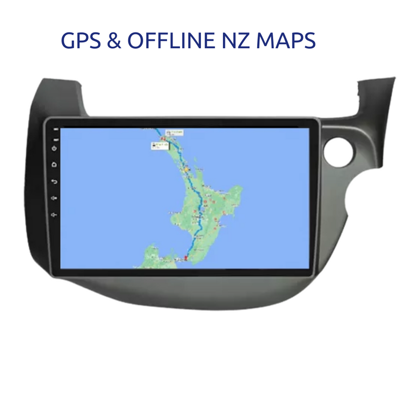 Honda Fit Honda Jazz 2007-2013 Apple Carplay Car Stereo Android 11 GPS NZ Maps