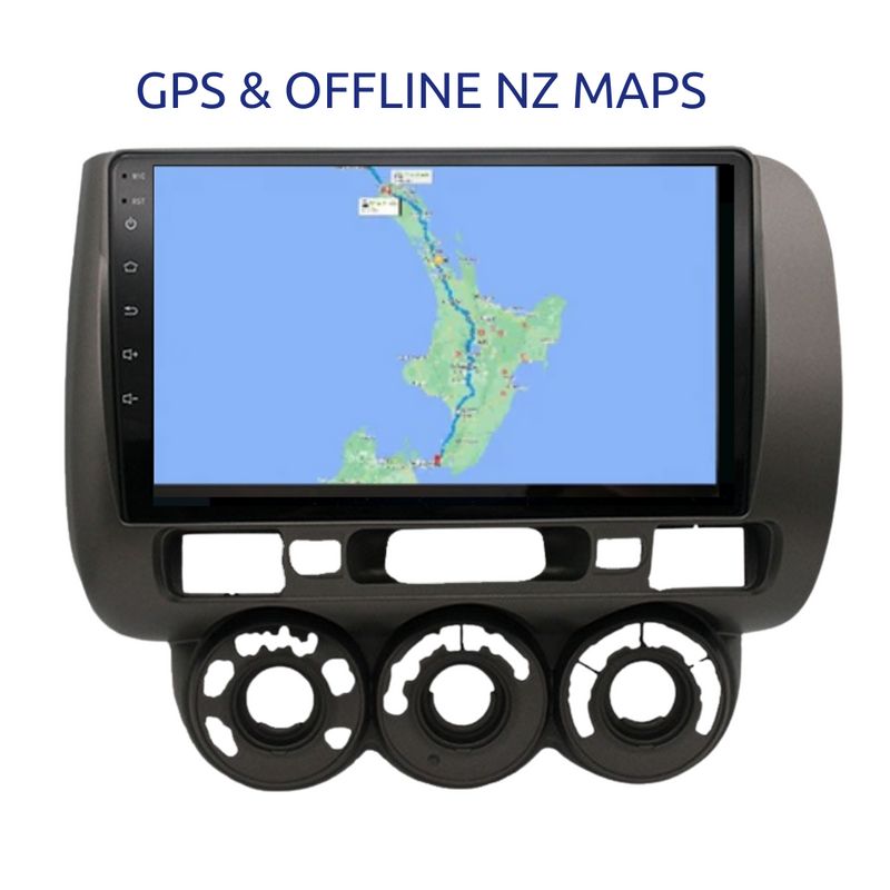 Honda Fit Jazz Apple Carplay Car Stereo Android 11 NZ Radio GPS NZ Maps
