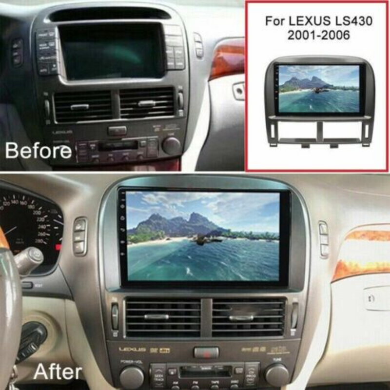 Lexus LS430 2001-2006 Apple Carplay Android Auto Car Stereo Radio GPS NZ Maps