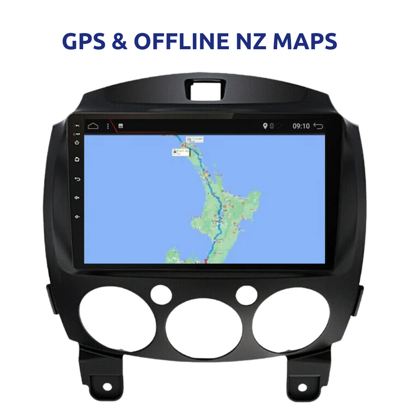 Mazda 2 Demio 2007-13 Apple Carplay Car Stereo Android Radio GPS NZ Maps