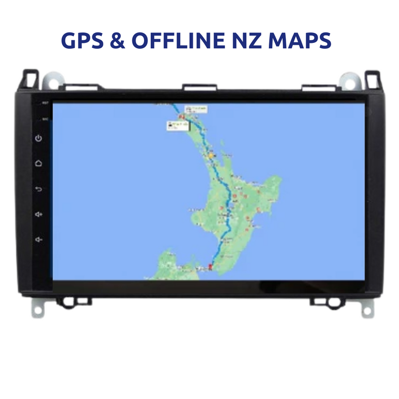 Mercedes Benz B200 Vito Viano Apple Carplay Car Stereo Android Radio GPS NZ Maps
