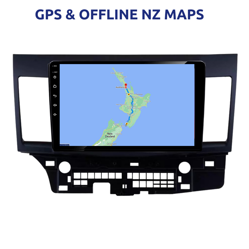 Mitsubishi Lancer 2009-2016 Apple Carplay Car Stereo Android GPS NZ Maps 10 inch