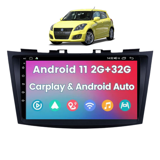 Suzuki Swift 2011-2016 9" Car Stereo NZ Radio GPS NZ Maps Apple Carplay Android