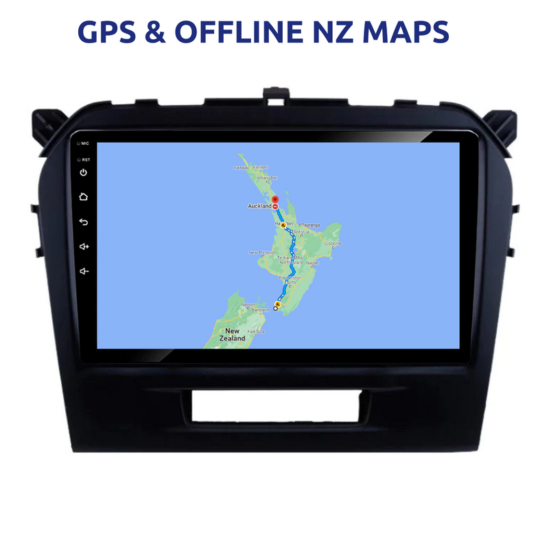 Suzuki Vitara 2015-2023 Car Stereo NZ Radio GPS NZ Maps Apple Carplay Android 9"