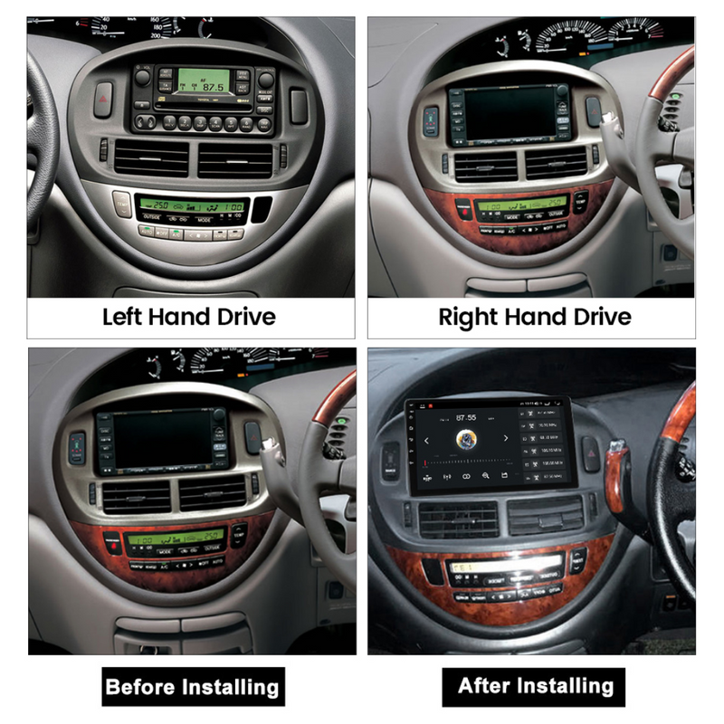 Toyota Estima 1999-2006 Apple Carplay Car Stereo Android Radio GPS NZ Maps