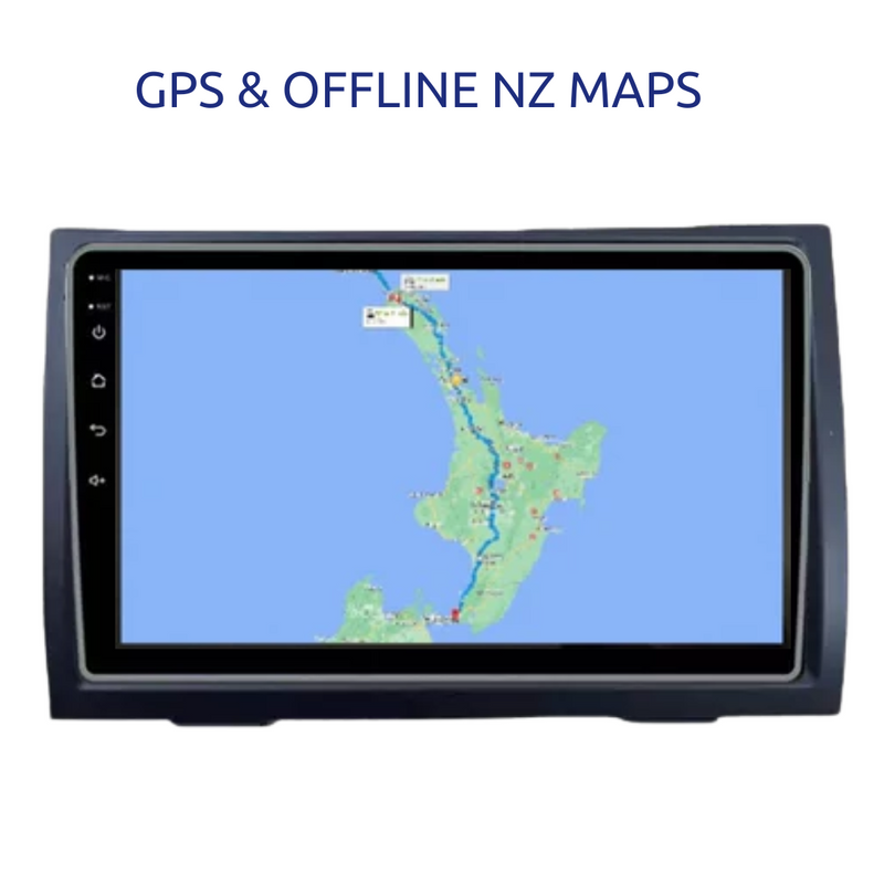Toyota Hilux 2008-2014 Stereo NZ GPS Maps Apple Carplay Android Auto GPS