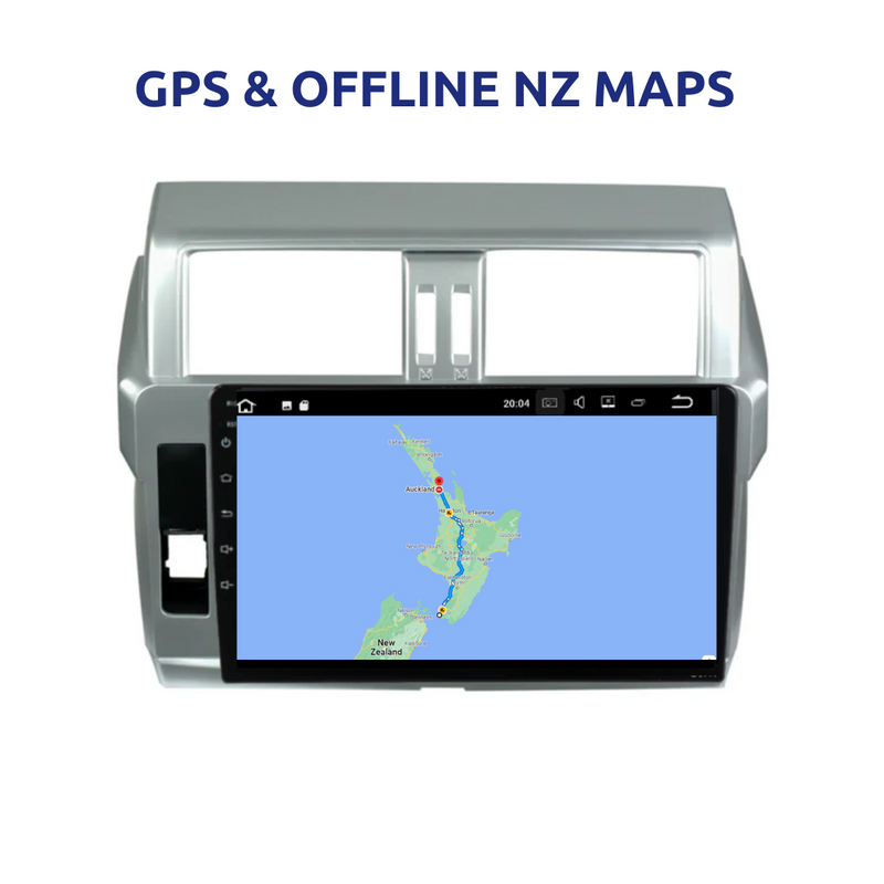 Toyota Land Cruiser Prado 2014-2017 Apple Carplay Car Stereo Android GPS NZ Maps