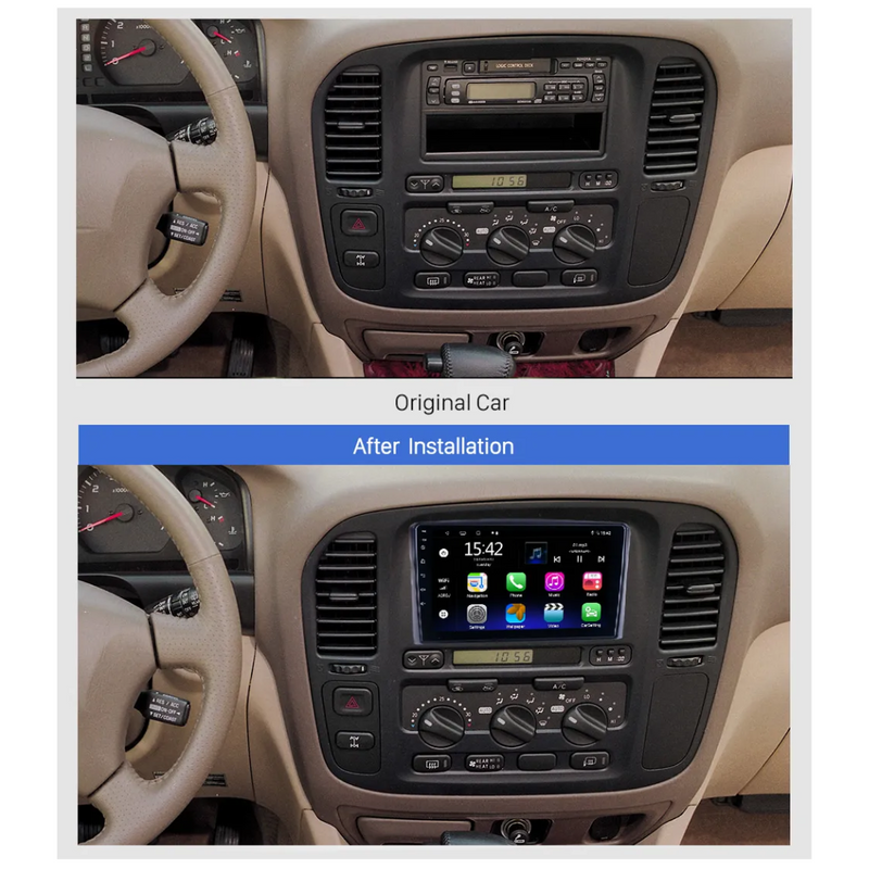 Toyota Landcruiser J100-101 1998-2002 Apple Carplay Car Stereo Android GPS NZ