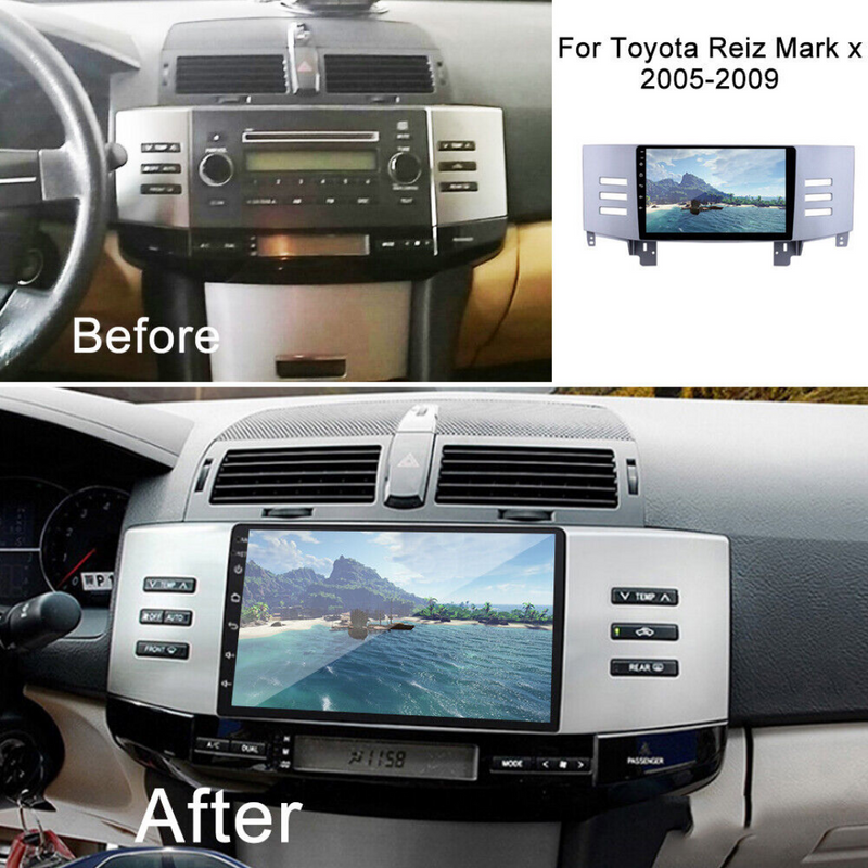 Toyota Mark X 2005-2009 Stereo NZ GPS Maps Apple Carplay Android Auto GPS 9 Inch