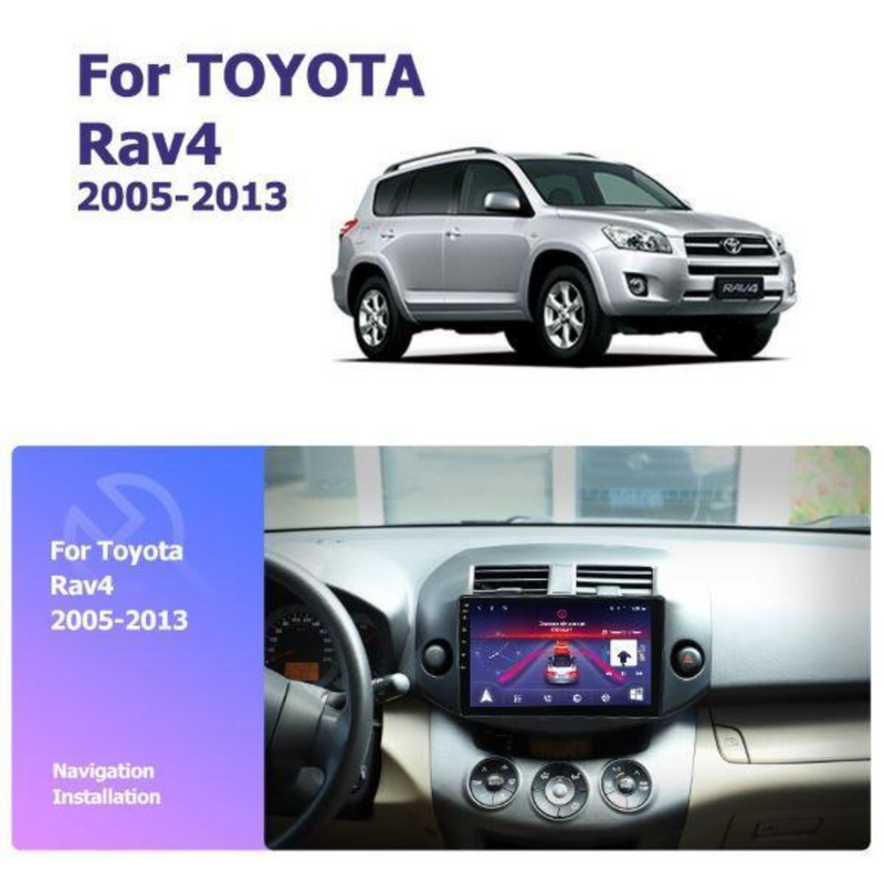 Toyota RAV4 Vanguard 2005-2013 Apple Carplay Car Stereo Android 11 Radio GPS NZ Maps
